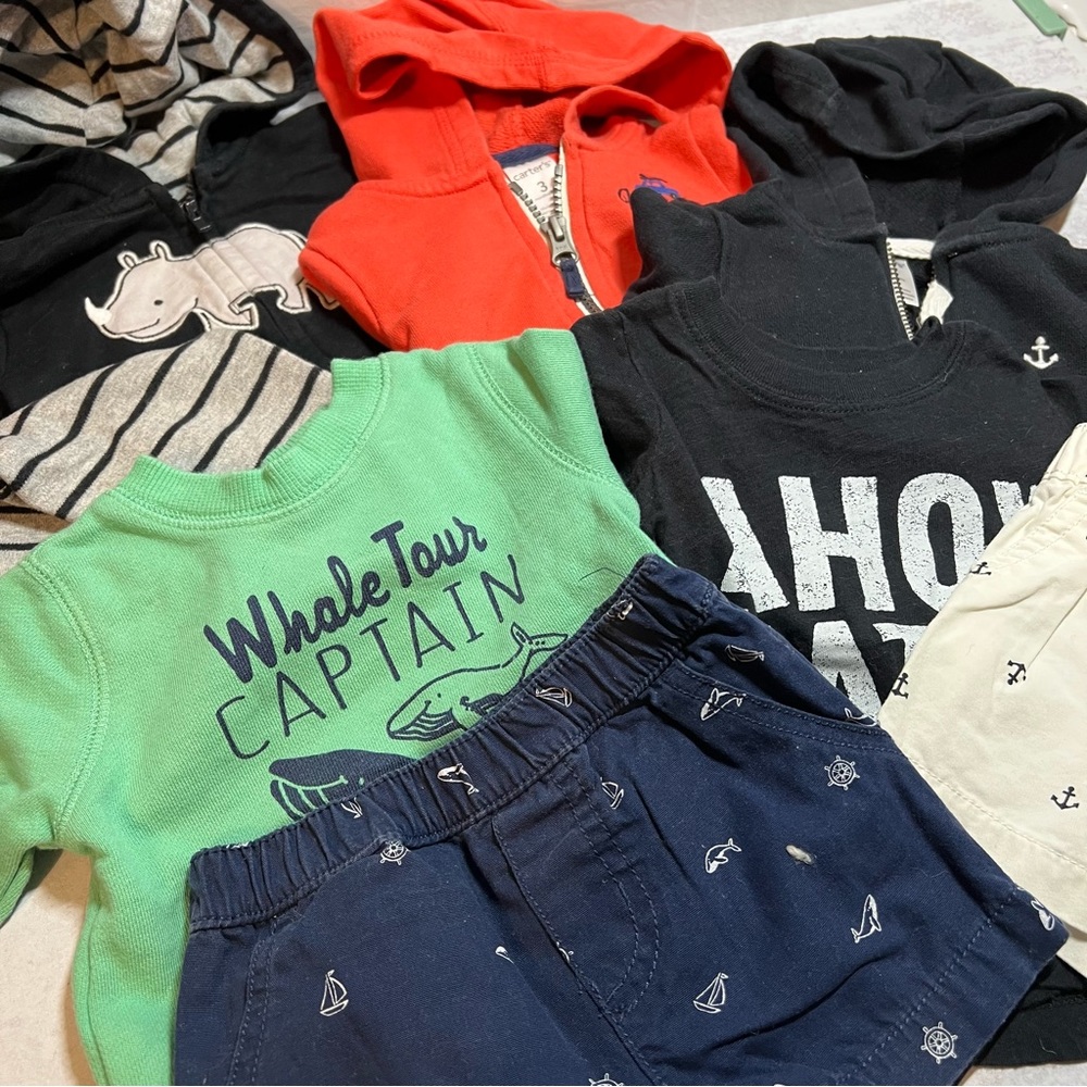 Baby Boy Outfits Matching Sets 0-3M Sweatshirts and Bottoms